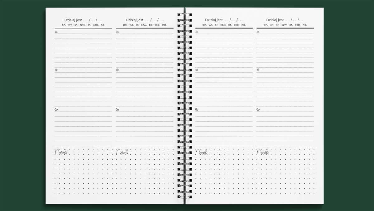 Planer harcerski - prezent dla harcerki  harcerza - kalendarz notes harcerski